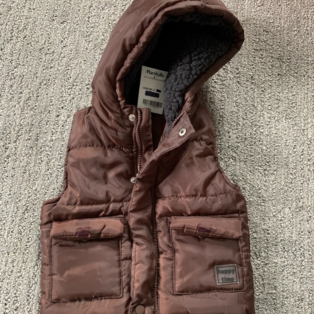 NWT- Baby. Boy Brown Vest - 24 mo